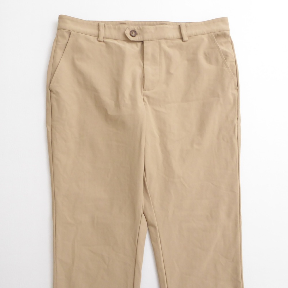 Mizzen+Main Mens Chino Pants Khaki Tan Performance Stretch 34 x 29.5"